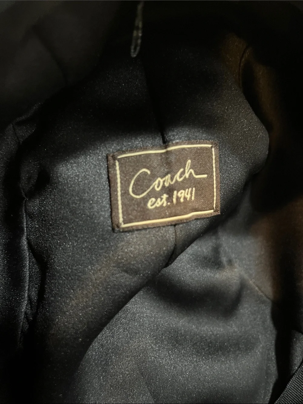 COACH VINTAGE Y2K KAREE SIGNATURE JACQUARD NEWSBOY BAKER BOY CAP BLACK SIZE M/L